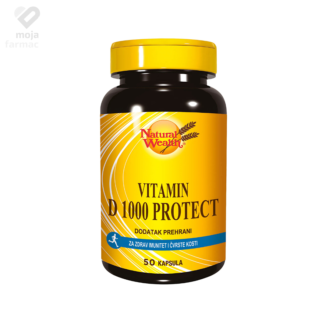 Slika proizvoda NATURAL WEALTH Vitamin D 1000 IU iz online apoteke Moja Farmacija - BIH