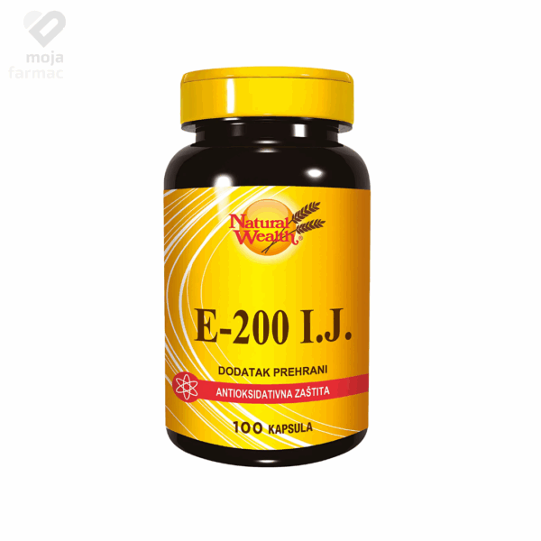 Slika proizvoda NATURAL WEALTH Vitamin E 200 IU iz online apoteke Moja Farmacija - BIH
