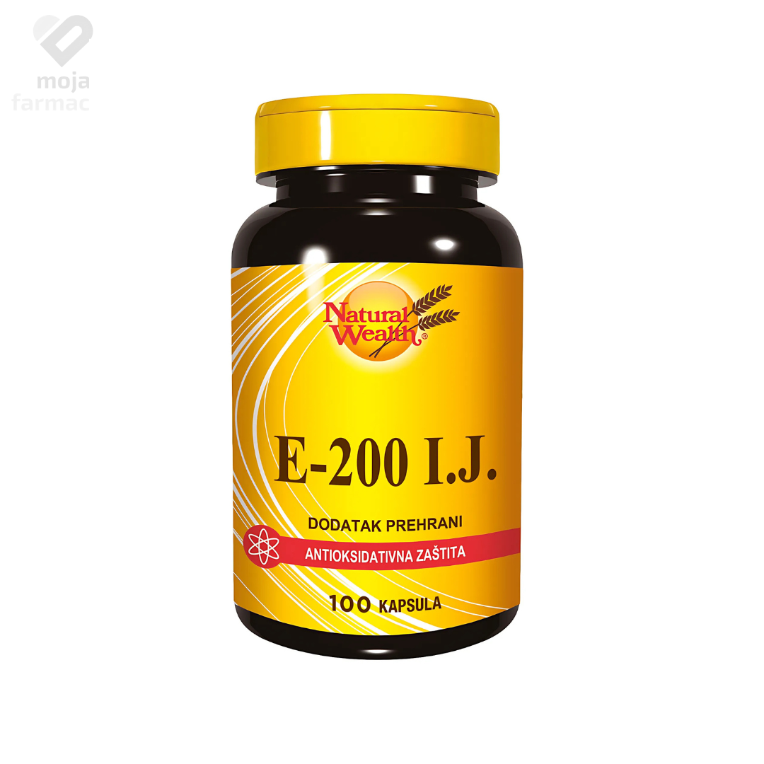 Slika proizvoda NATURAL WEALTH Vitamin E 200 IU iz online apoteke Moja Farmacija - BIH