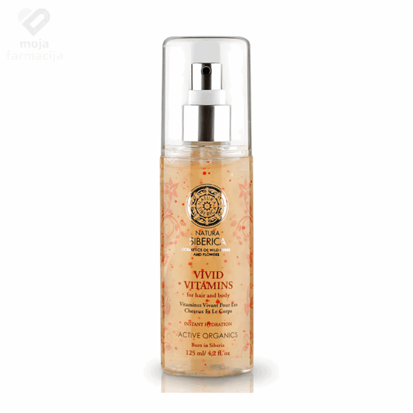 Slika proizvoda NATURA SIBERICA Živi vitamini za kosu i tijelo 125ml iz online apoteke Moja Farmacija - BIH