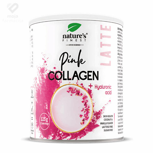 Slika proizvoda NATURE'S FINEST Pink Latte collagen 125g iz online apoteke Moja Farmacija - BIH