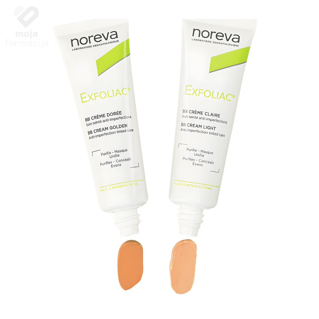 Noreva Exfoliac BB krema za masnu kožu sklonu aknama