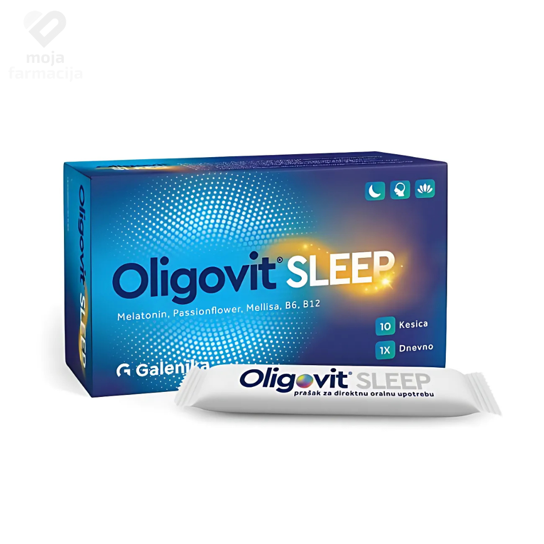 Slika proizvoda Oligovit Sleep za opuštanje i uspavljivanje 10 vrećica iz online apoteke Moja Farmacija - BIH