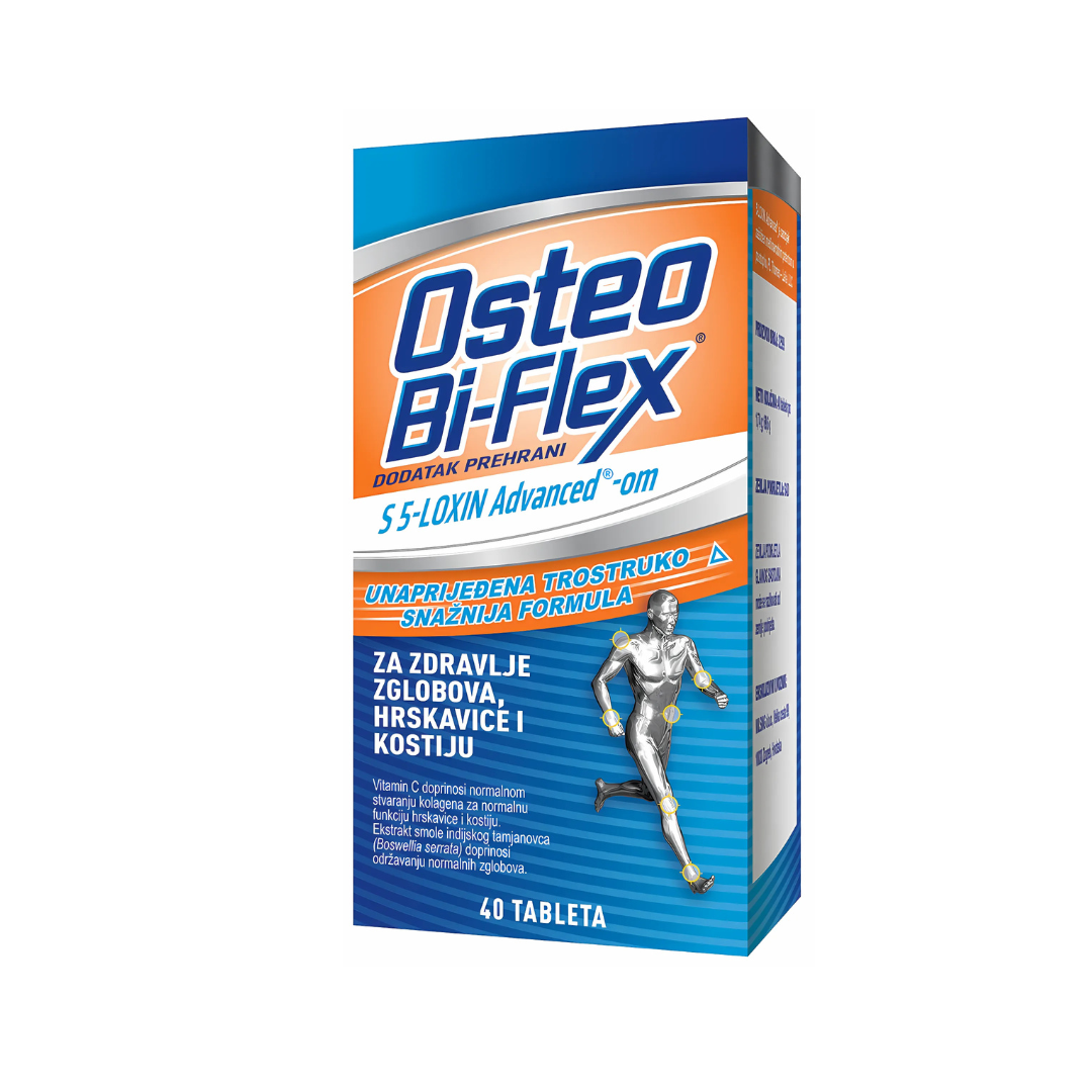 Slika proizvoda Osteo Bi-flex za zdravlje zglobova, hrskavice i kostiju 40 tableta iz online apoteke Moja Farmacija - BIH