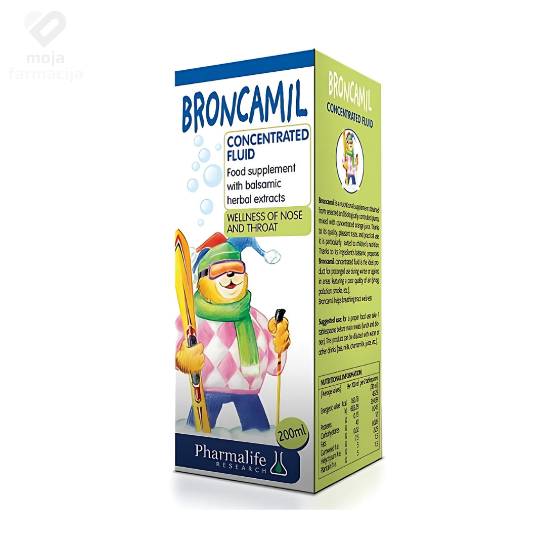 Slika proizvoda PHARMALIFE Broncamil sirup 200ml iz online apoteke Moja Farmacija - BIH