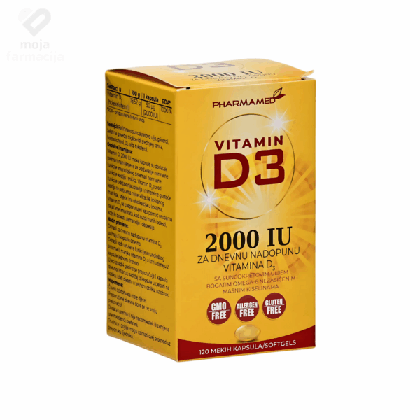 PHARMAMED Vitamin D3 2000 IU