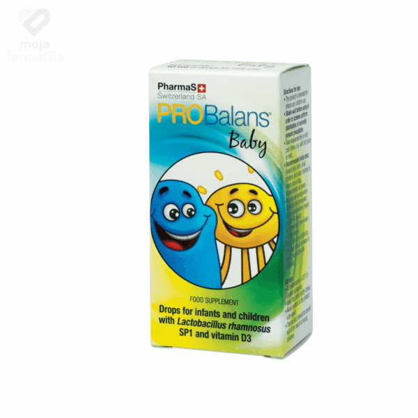 Slika proizvoda PHARMAS Probalans baby kapi 10ml iz online apoteke Moja Farmacija - BIH