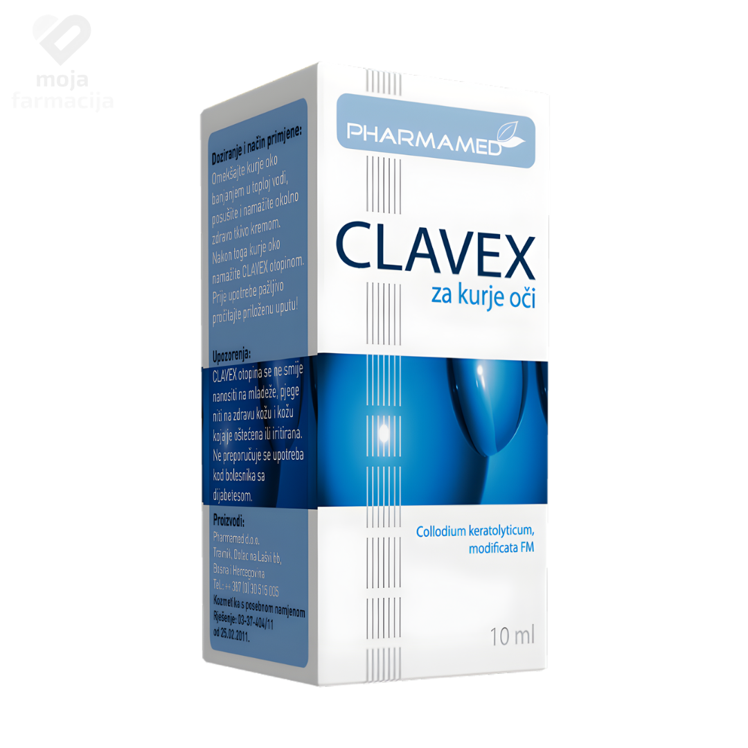Pharmamed Clavex otopina sa četkicom za uklanjanje kurjih očiju