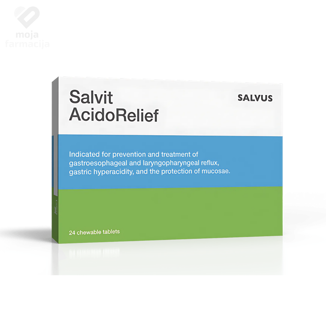 Slika proizvoda SALVIT Acidorelief tablete za žvakanje iz online apoteke Moja Farmacija - BIH