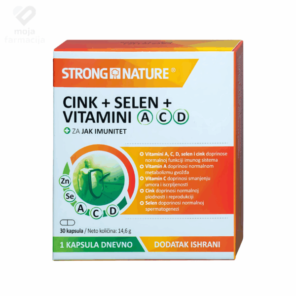 STRONG NATURES Cink+Selen+vitamini A C D