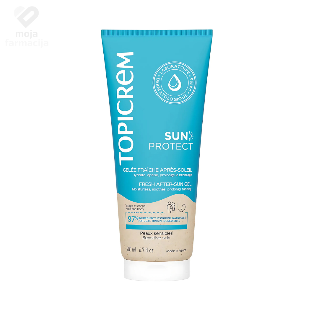 Slika proizvoda TOPICREM Sun Protect Fresh After-Sun Jelly 200ml iz online apoteke Moja Farmacija - BIH