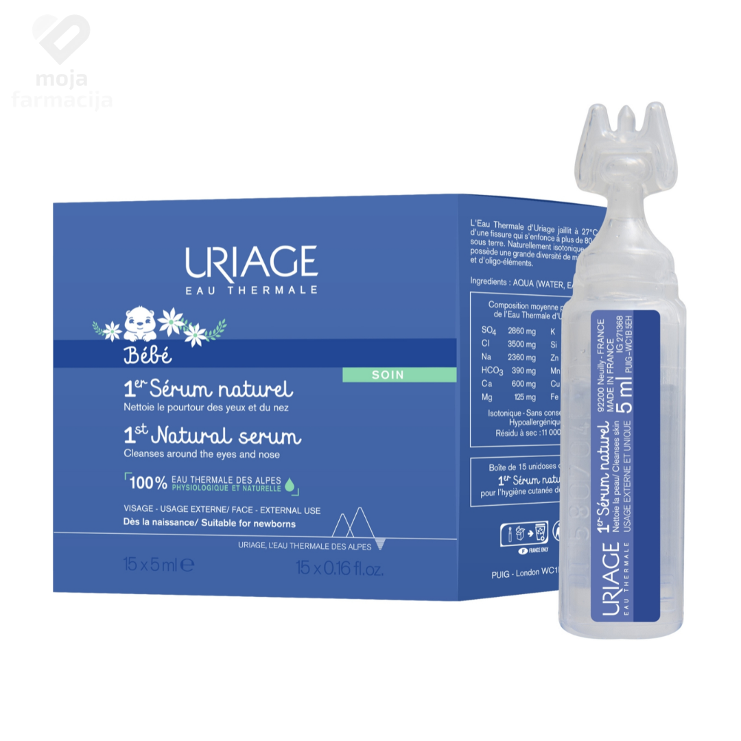 URIAGE Baby 1st Natural Serum IsoPhy izotonične ampule za bebe 15x5ml