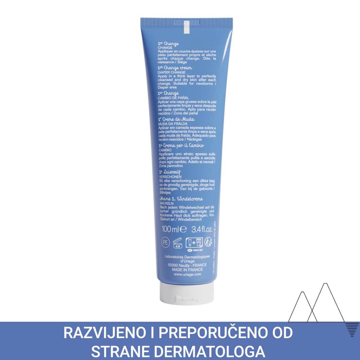 Slika proizvoda URIAGE Bebe 1er change zaštitna krema kod pelenskog osipa iz online apoteke Moja Farmacija - BIH