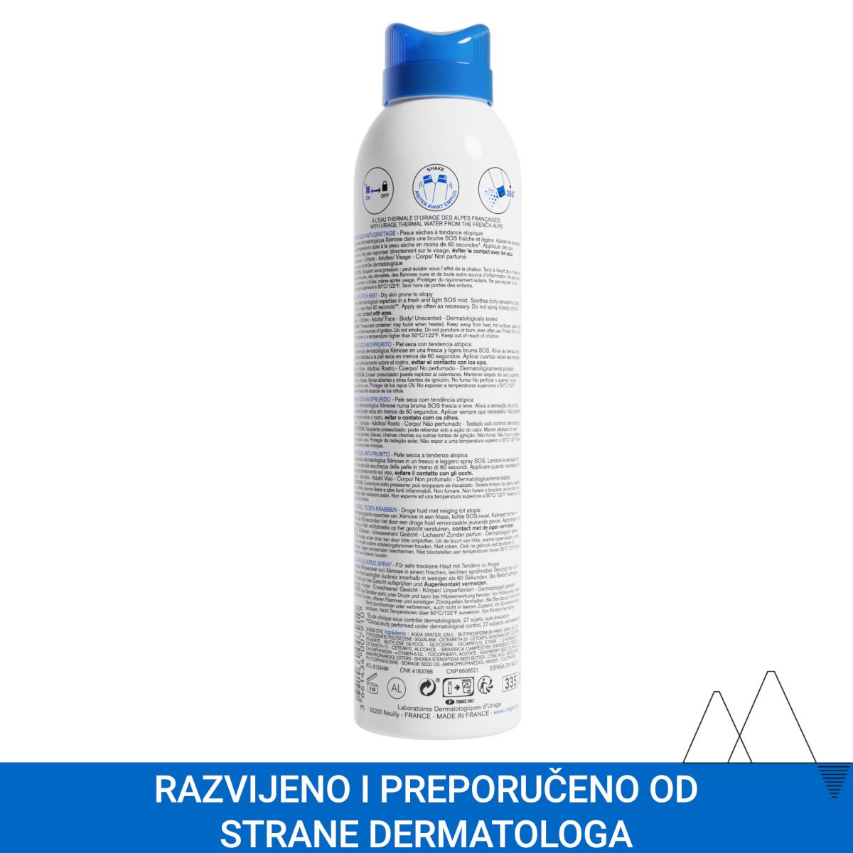 Slika proizvoda URIAGE Xemose SOS umirujući sprej protiv svrbeži iz online apoteke Moja Farmacija - BIH