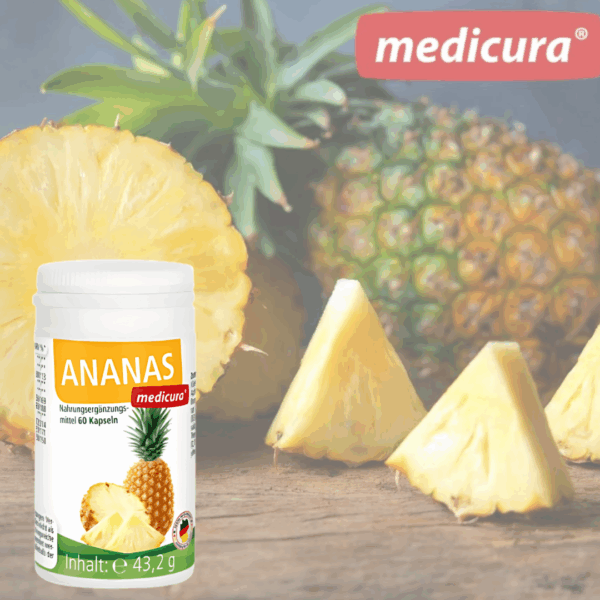 Slika proizvoda MEDICURA Ananas kapsule za mršavljenje i probavu iz online apoteke Moja Farmacija - BIH