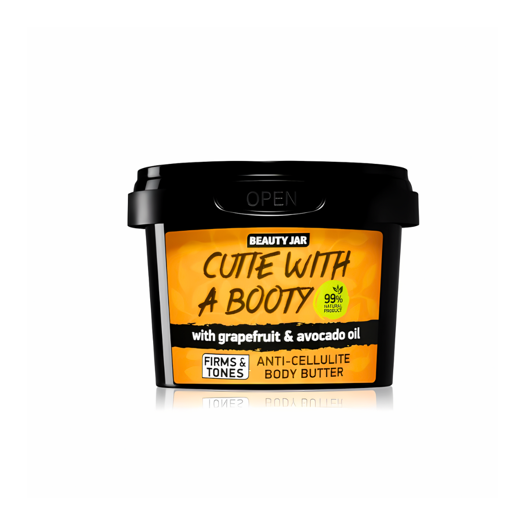 Slika proizvoda BEAUTY JAR Cutie with a booty maslac za tijelo protiv celulita 90g iz online apoteke Moja Farmacija - BIH
