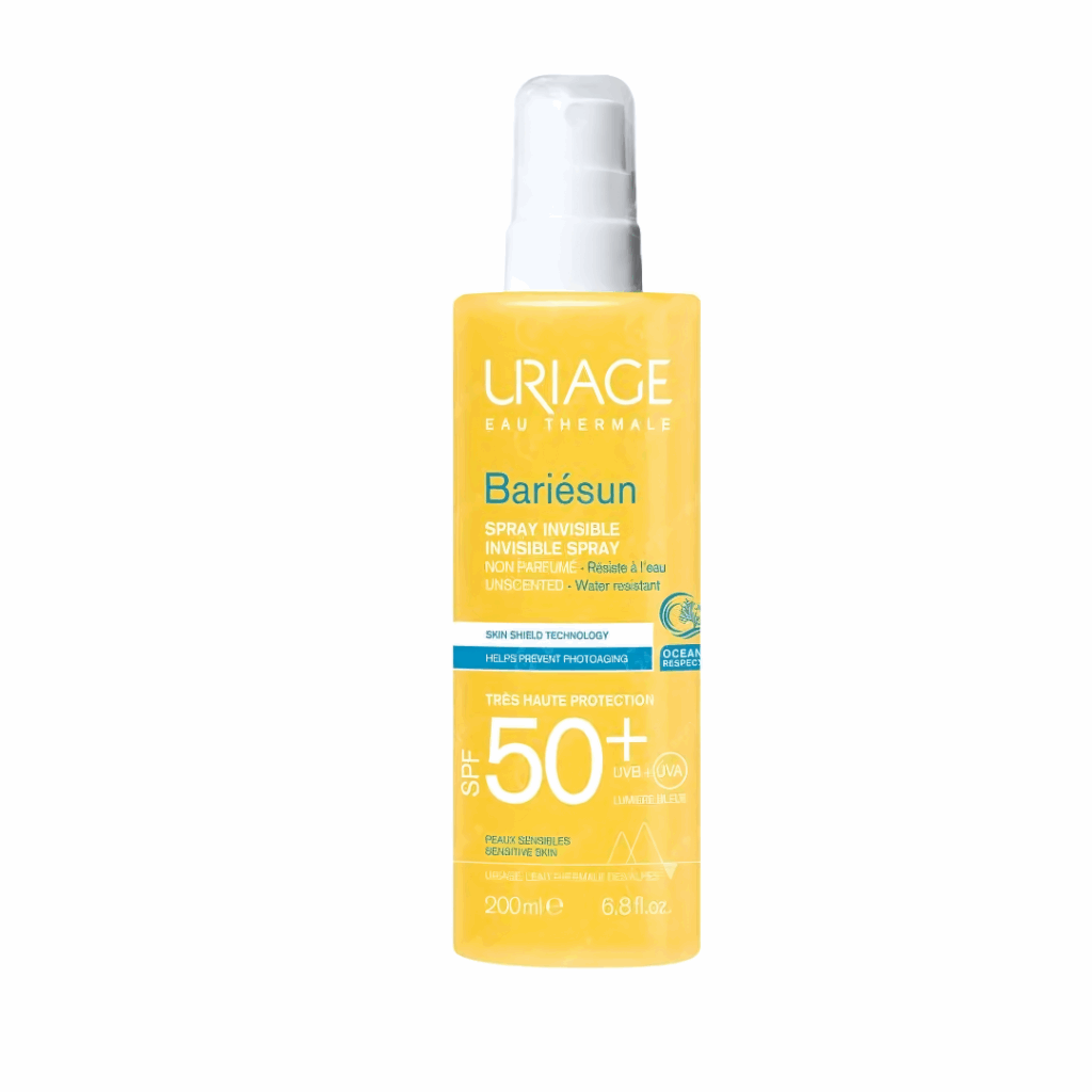 Uriage Bariésun Dry Mist SPF 50+ suha maglica za sunčanje, nevidljiva zaštita za mokru kožu sa termalnom vodom.