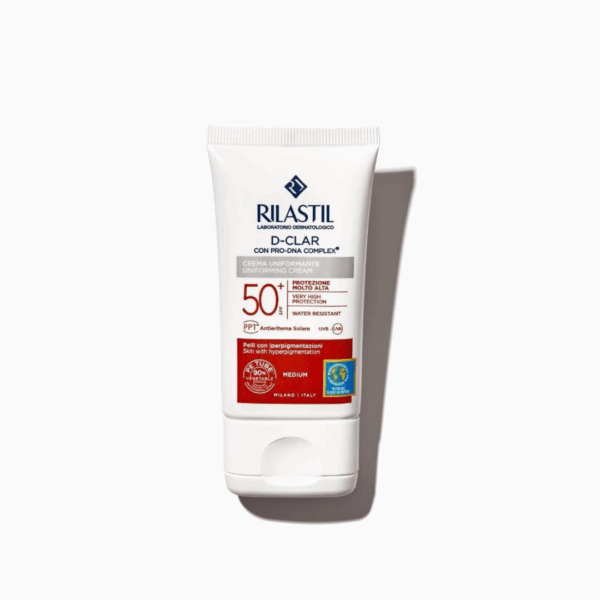 Slika proizvoda RILASTIL D-Clar tonirana krema SPF50+ 40ml iz online apoteke Moja Farmacija - BIH