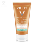 Vichy Capital Soleil Dry Touch SPF 30 zaštitni fluid za lice, matirajući efekt i kontrola sjaja za masnu kožu, nevidljiva tekstura.