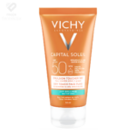 Vichy Capital Soleil Dry Touch SPF 50+ matirajući fluid za lice, 12h kontrola sjaja sa Airlicium tehnologijom, nevidljiva zaštita bez bijelog traga.