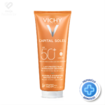 Vichy Capital Soleil porodično pakovanje mlijeka za tijelo SPF 50+, velika ambalaža za osjetljivu kožu, zaštita od sunca sa Mexoryl filterima.