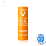 Vichy Capital Soleil zaštitni stik za lice SPF 50+, praktična zaštita za osjetljiva područja, nevidljiv i matirajući trag.