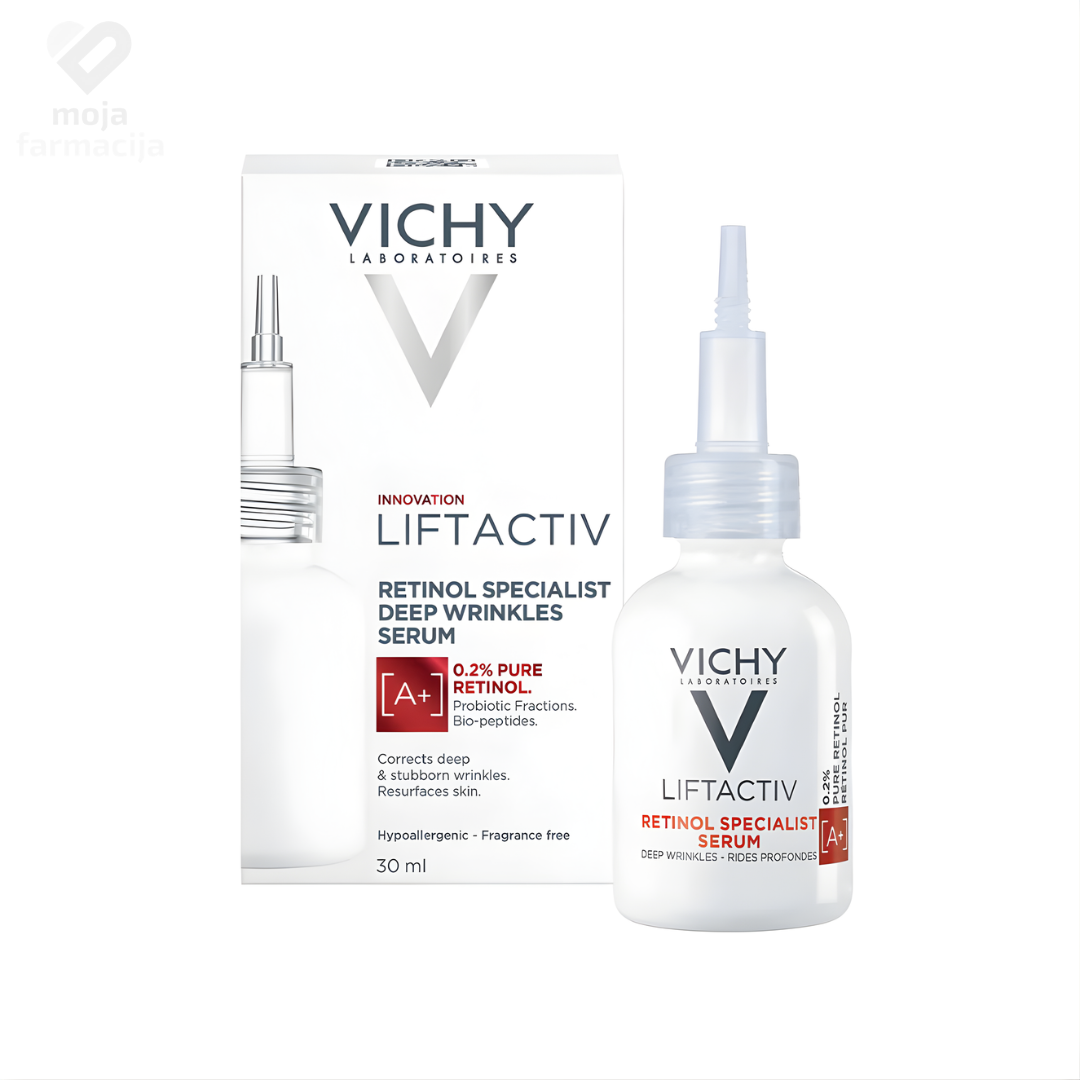 Vichy Liftactiv Retinol Specialist noćni serum sa 0,2% čistog retinola za intenzivnu obnovu kože