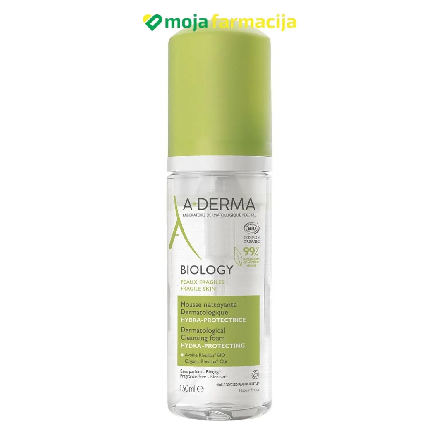 Slika proizvoda A-DERMA Biology dermatološka pjena za čišćenje 150ml iz online apoteke Moja Farmacija - BIH