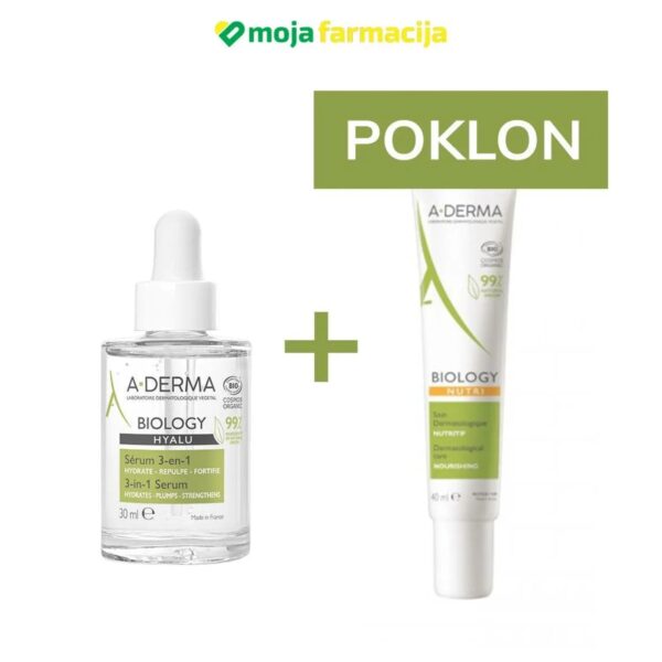 Slika proizvoda A-DERMA Biology serum+nutri krema GRATIS iz online apoteke Moja Farmacija - BIH