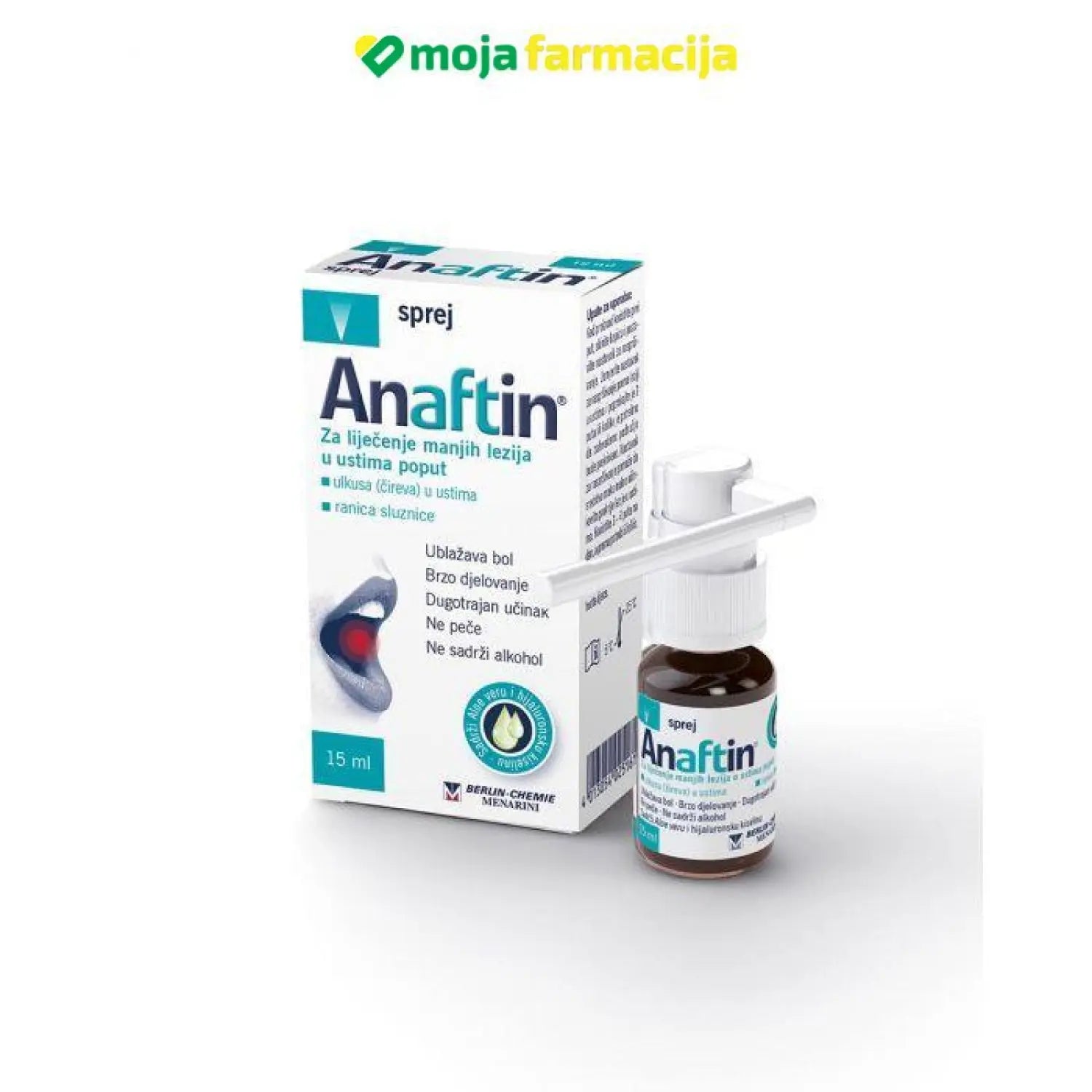 Slika proizvoda Anaftin oralni sprej 1,5% iz online apoteke Moja Farmacija - BIH