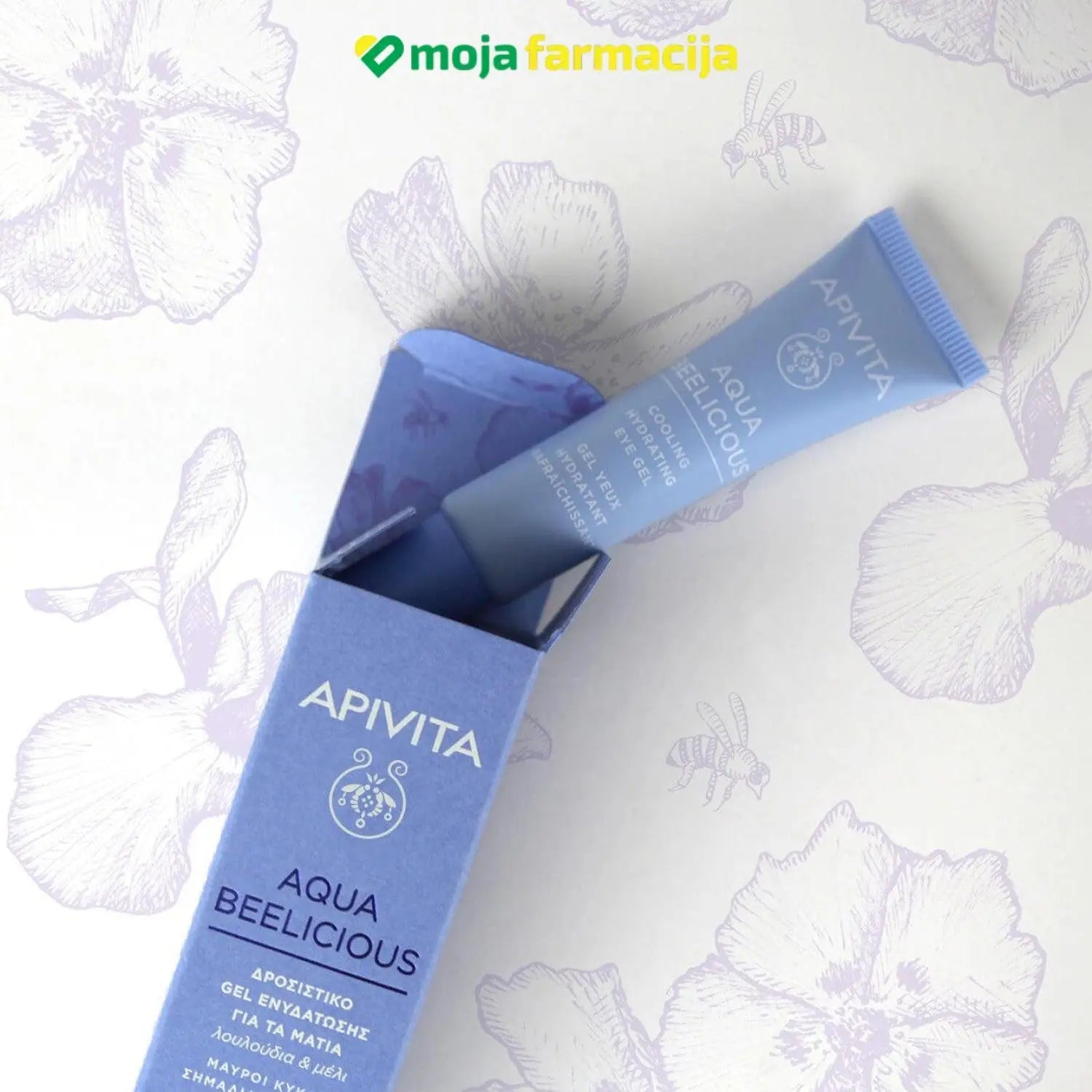 Slika proizvoda APIVITA Aqua beelicious roll on za područje oko očiju iz online apoteke Moja Farmacija - BIH