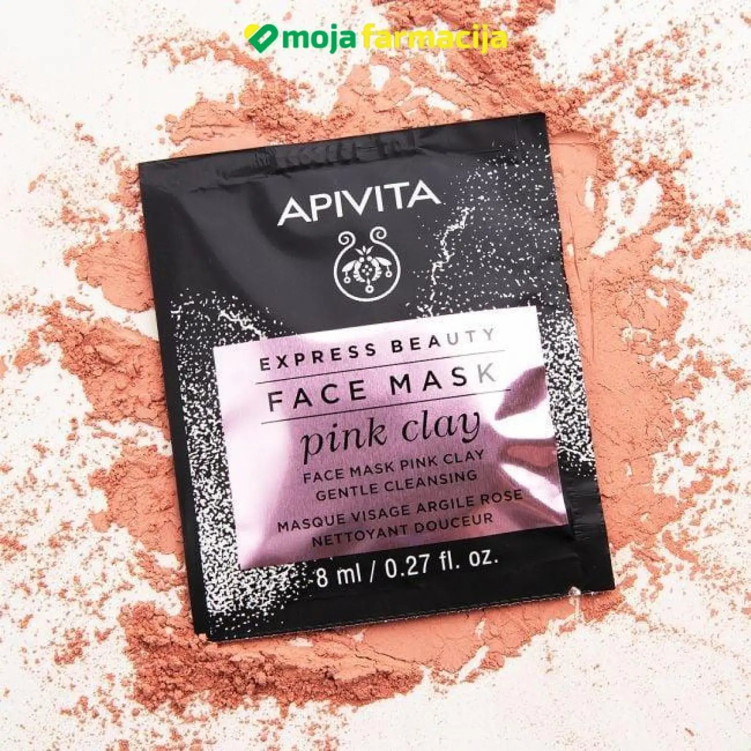 Slika proizvoda Apivita maska za lice ružičasta glina iz online apoteke Moja Farmacija - BIH