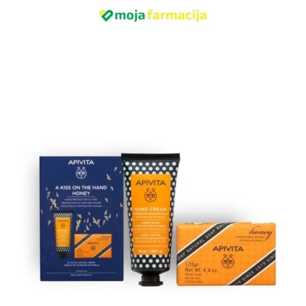 Slika proizvoda APIVITA Set hand ( krema za ruke med + sapun med ) iz online apoteke Moja Farmacija - BIH