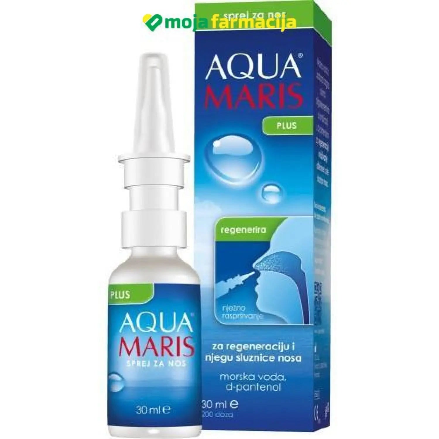 Slika proizvoda AQUA MARIS plus sprej za nos iz online apoteke Moja Farmacija - BIH