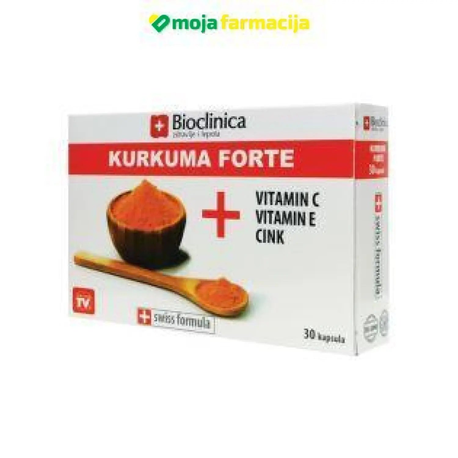 Slika proizvoda BIOCLINICA Kurkuma forte kapsule 30 kapsula iz online apoteke Moja Farmacija - BIH