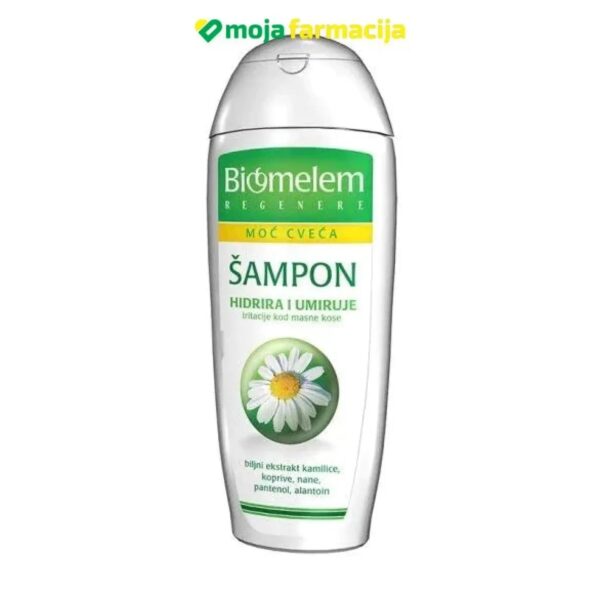 Slika proizvoda BIOMELEM šampon hidrira i umiruje kamilica iz online apoteke Moja Farmacija - BIH