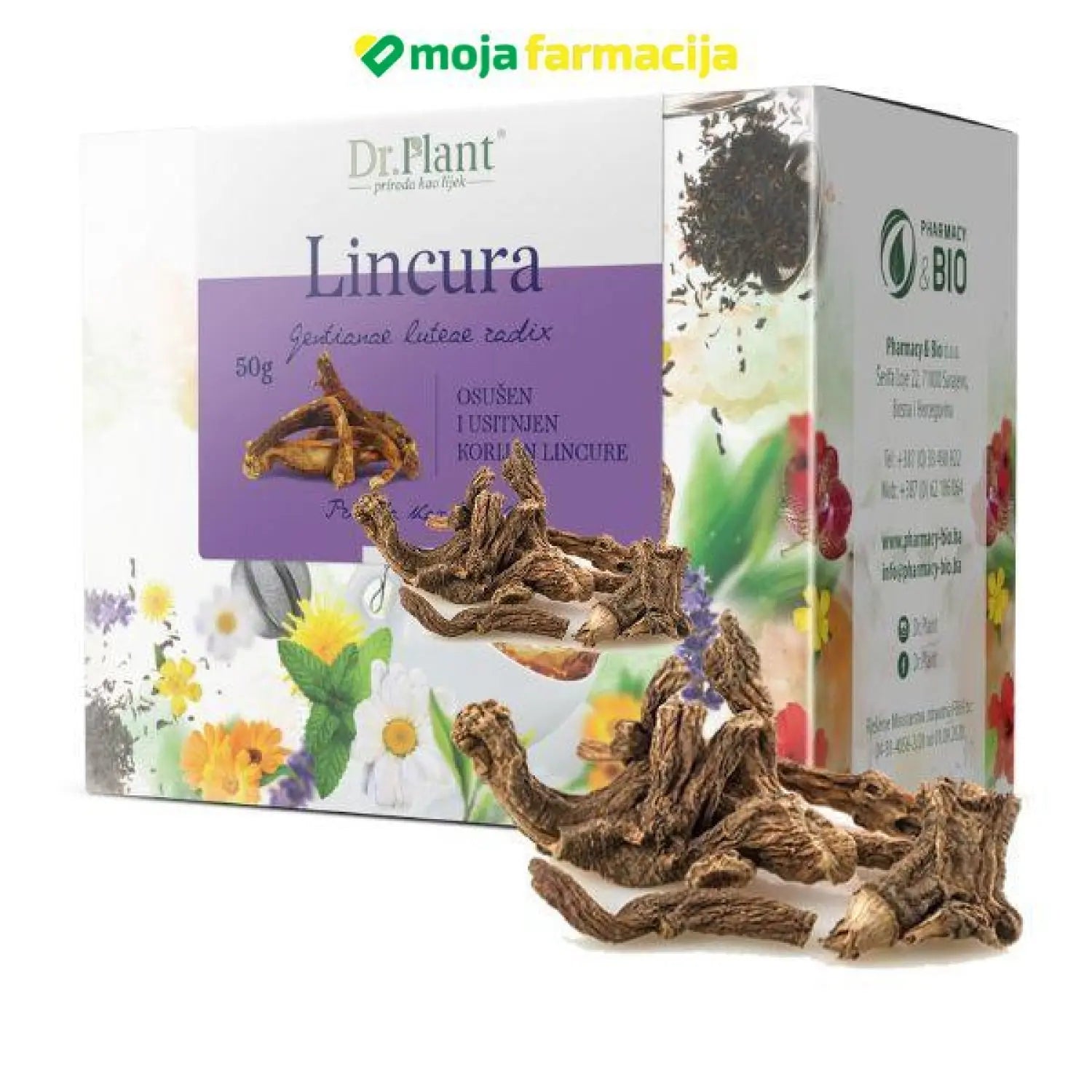 Slika proizvoda Dr.PLANT Čaj lincura korijen iz online apoteke Moja Farmacija - BIH