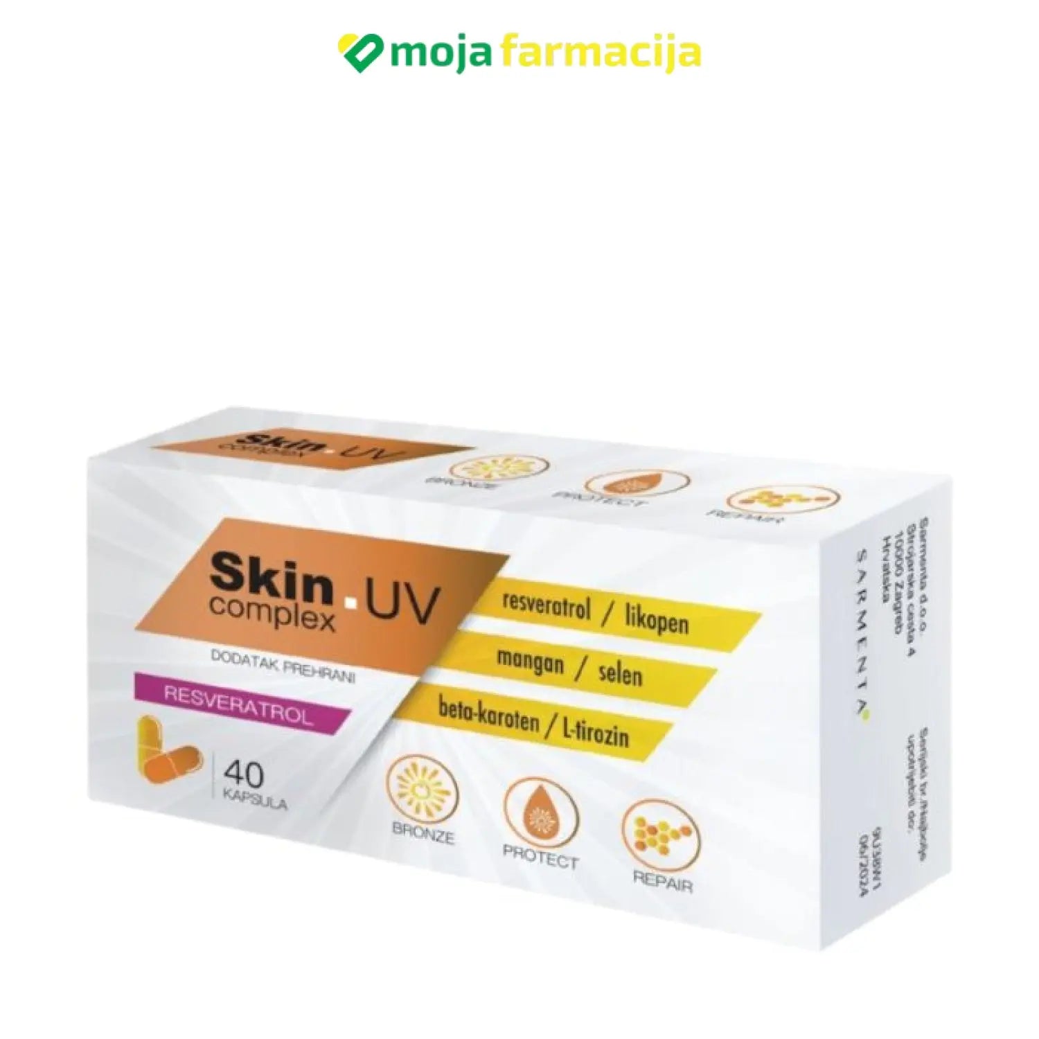 Slika proizvoda CLINMEDIQ Skin UV Complex iz online apoteke Moja Farmacija - BIH
