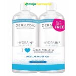 Slika proizvoda DERMEDIC Hydrain3 micelarna voda H2O 500ml 1+1 GRATIS iz online apoteke Moja Farmacija - BIH