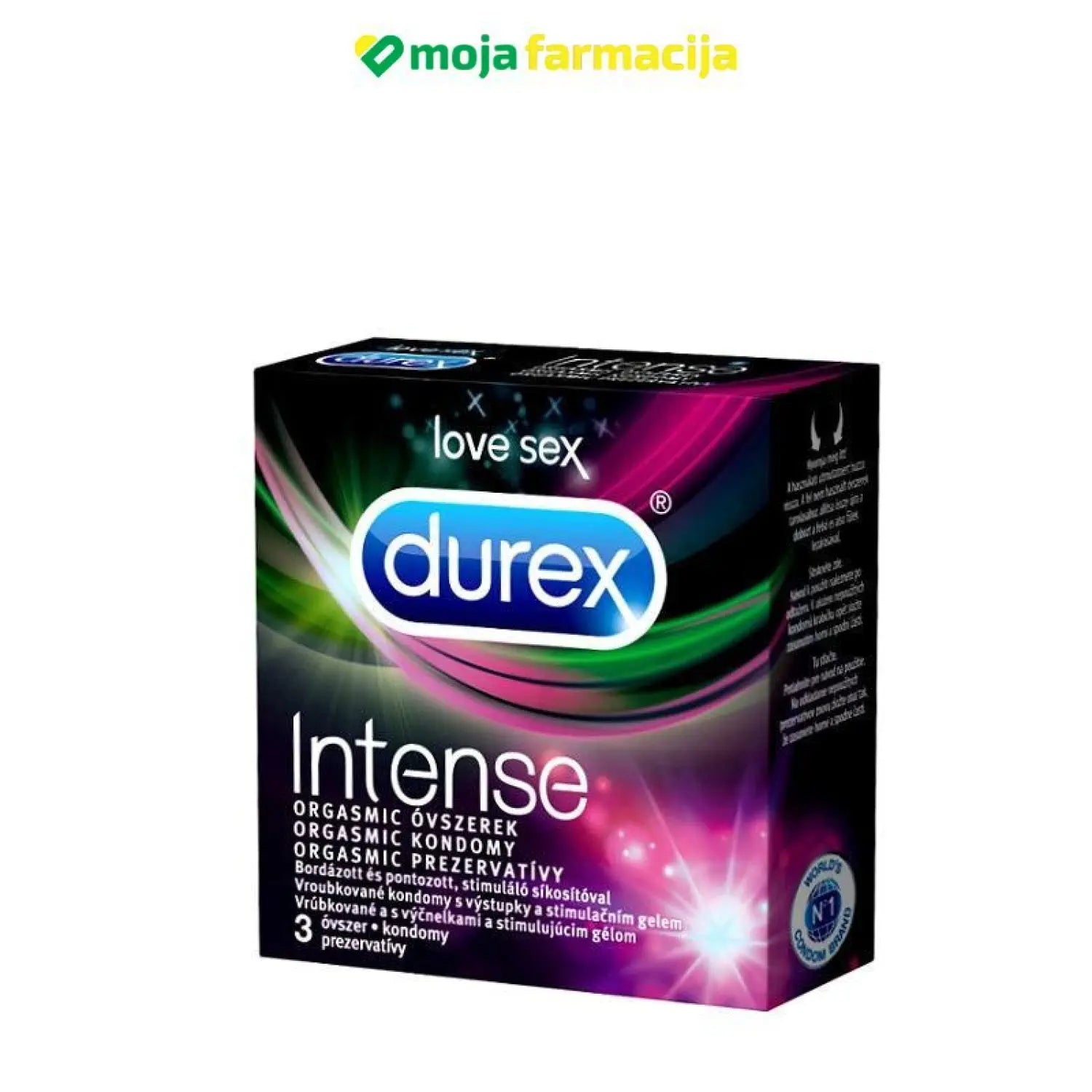 Slika proizvoda DUREX Intense 3komada iz online apoteke Moja Farmacija - BIH