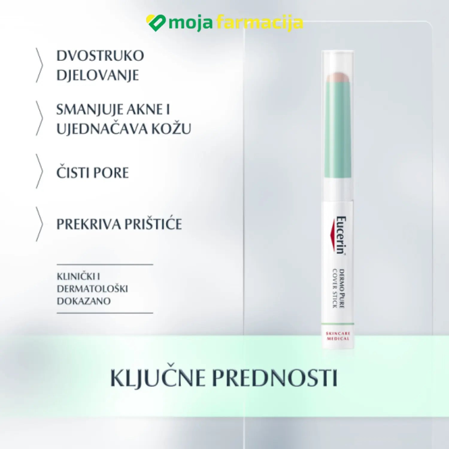 Slika proizvoda EUCERIN Dermopure obojani stik za prekrivanje nepravilnosti iz online apoteke Moja Farmacija - BIH