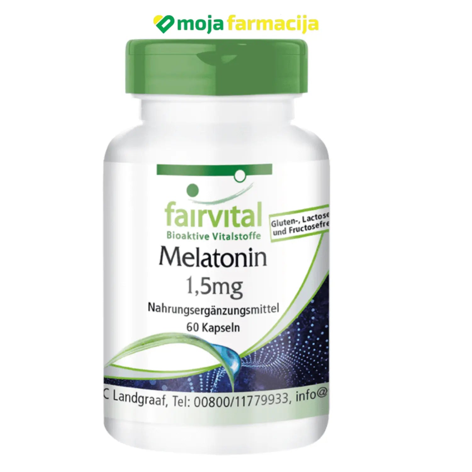 Slika proizvoda FAIRVITAL Melatonin 1,5mg iz online apoteke Moja Farmacija - BIH