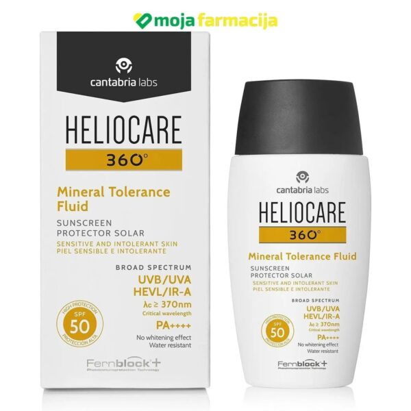Slika proizvoda HELIOCARE 360 Mineral Tolerance Fluid SPF50 50ml iz online apoteke Moja Farmacija - BIH