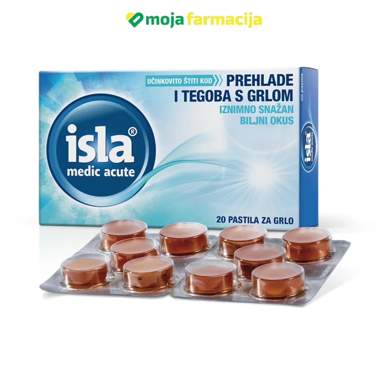 Slika proizvoda ISLA Medic acute pastile iz online apoteke Moja Farmacija - BIH