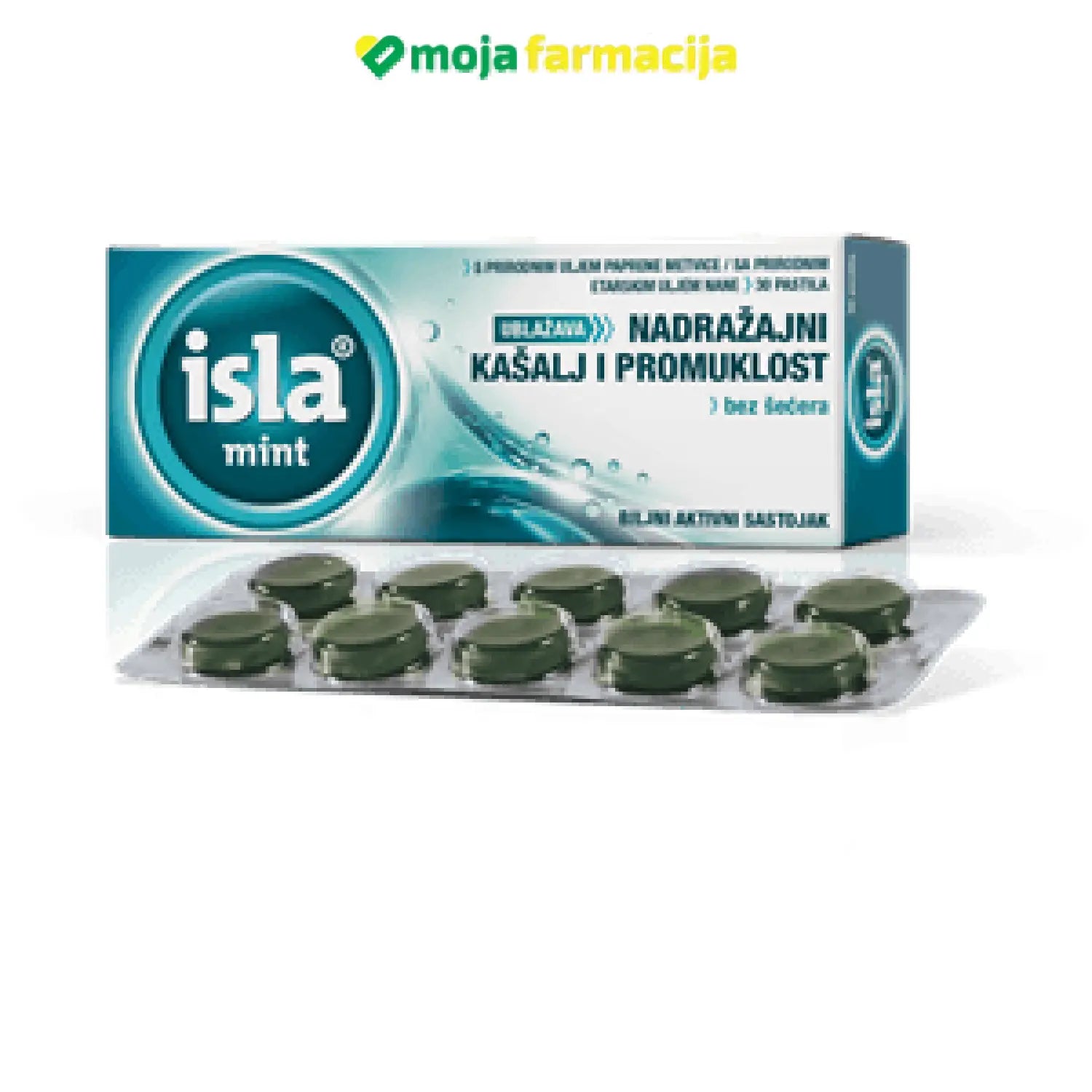 Slika proizvoda ISLA Mint pastile iz online apoteke Moja Farmacija - BIH