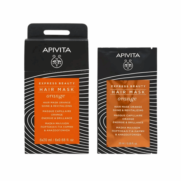 Slika proizvoda APIVITA Express Beauty Maska za sjaj i revitalizaciju kose sa narančom iz online apoteke Moja Farmacija - BIH