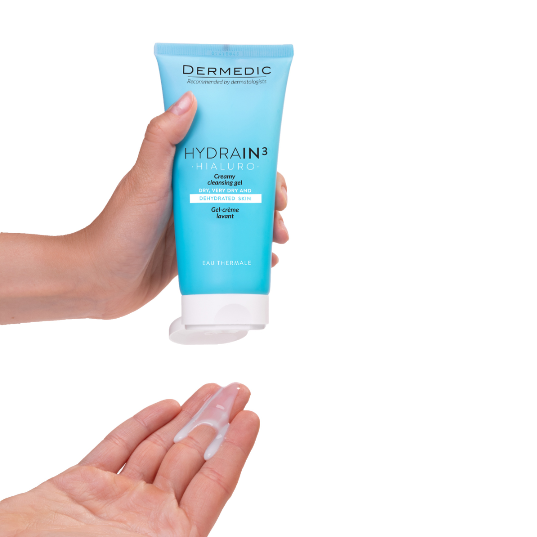 Slika proizvoda DERMEDIC Hydrain3 kremasti gel za čišćenje 200ml iz online apoteke Moja Farmacija - BIH