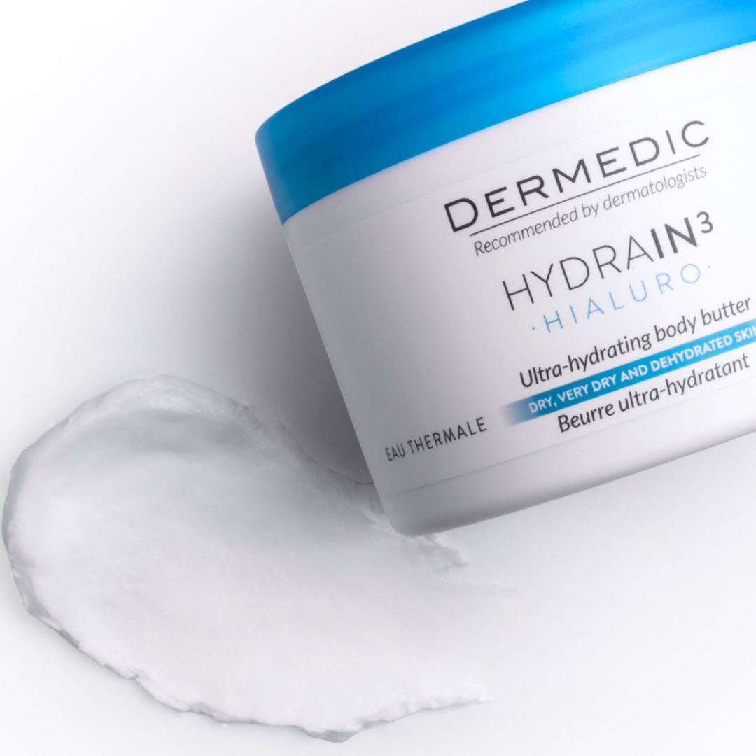 Slika proizvoda DERMEDIC Hydrain3 ultra hidratantni puter za tijelo 225ml iz online apoteke Moja Farmacija - BIH