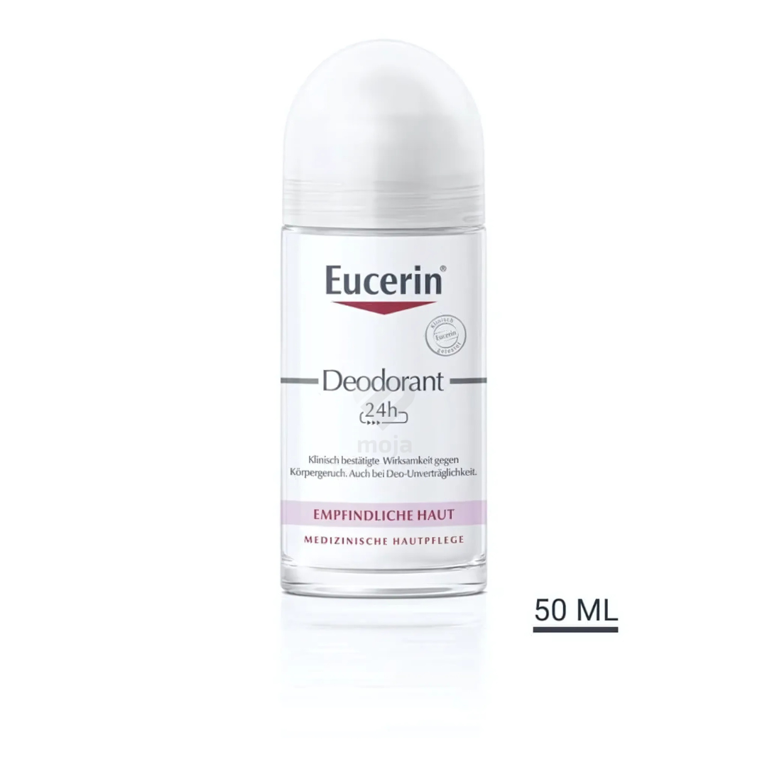 Slika proizvoda Eucerin DEO Roll-on dezodorans za osjetljivu kožu 50ml iz online apoteke Moja Farmacija - BIH