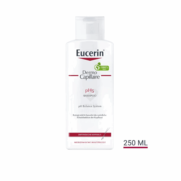 Slika proizvoda Eucerin DERMOCAPILLAIRE pH5 šampon za osjetljivo vlasište 250ml iz online apoteke Moja Farmacija - BIH